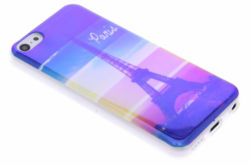 Image of Metallic eiffeltoren design TPU siliconen hoesje voor de iPhone 5c