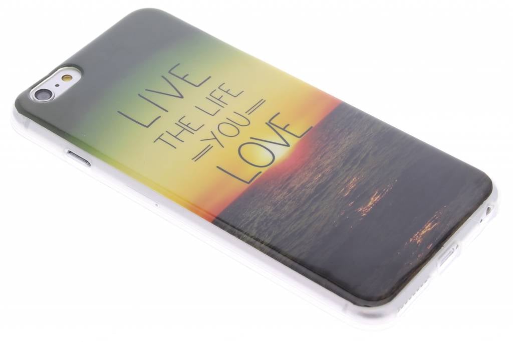 Image of Live the life design TPU siliconen hoesje voor de iPhone 6(s) Plus