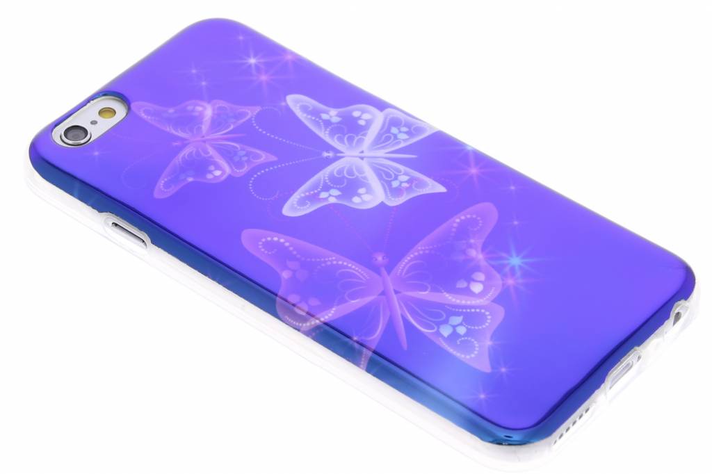 Image of Metallic vlinder design TPU siliconen hoesje voor de iPhone 6 / 6s