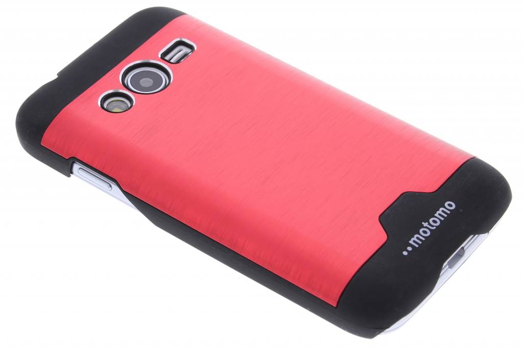 Image of Rood brushed aluminium hardcase hoesje voor de Samsung Galaxy Trend 2 (Lite)