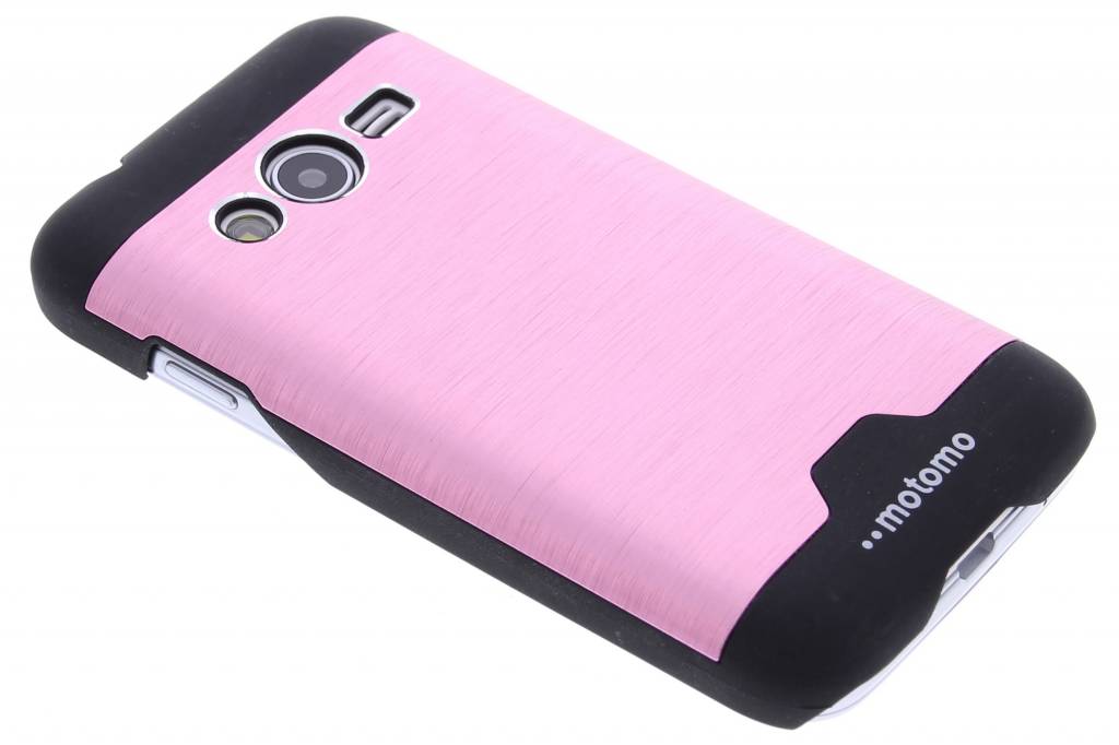 Image of Roze brushed aluminium hardcase hoesje voor de Samsung Galaxy Trend 2 (Lite)