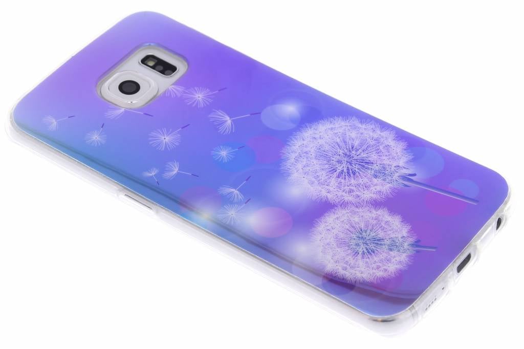 Image of Metallic dandelion design TPU siliconen hoesje voor de Samsung Galaxy S6 Edge