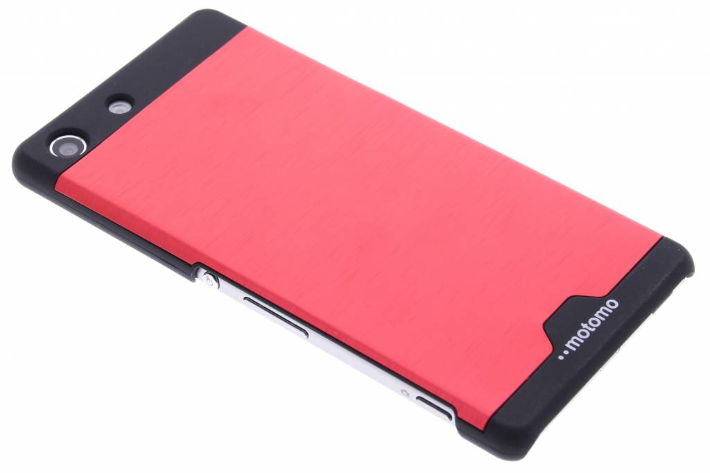 Image of Rood brushed aluminium hardcase hoesje voor de Sony Xperia M5