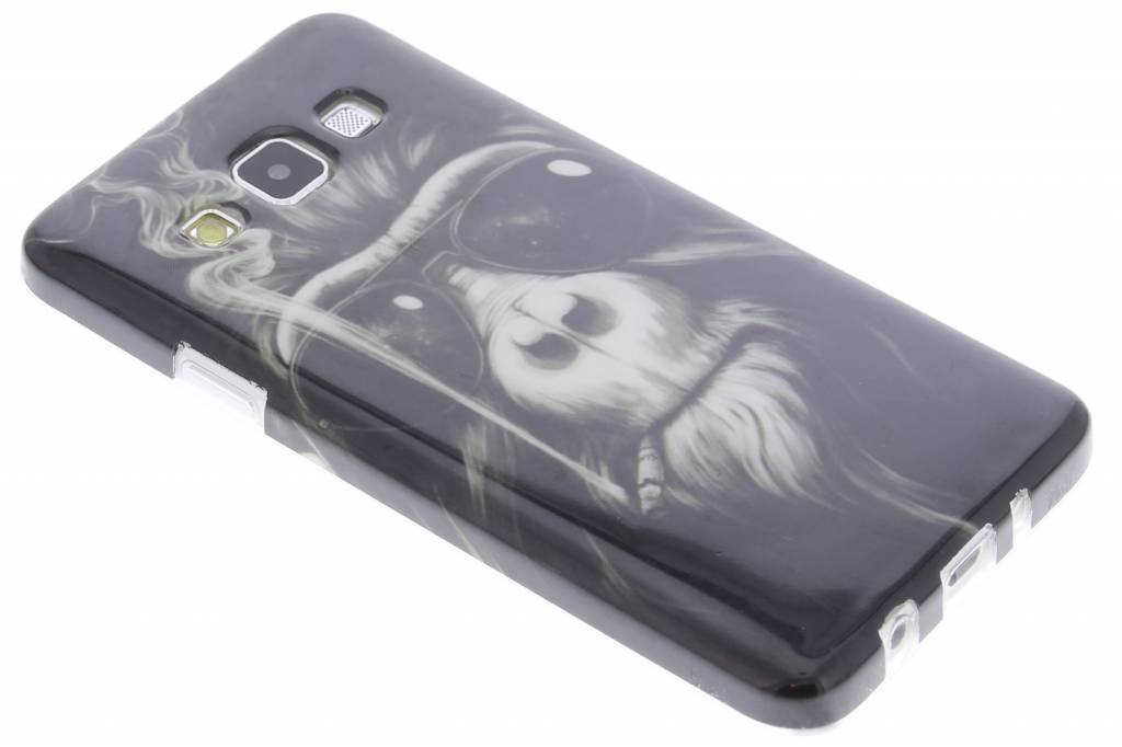 Image of Smoking monkey design TPU siliconen hoesje voor de Samsung Galaxy A3