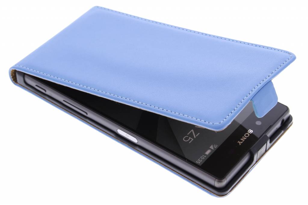 Image of Blauwe luxe flipcase voor de Sony Xperia Z5