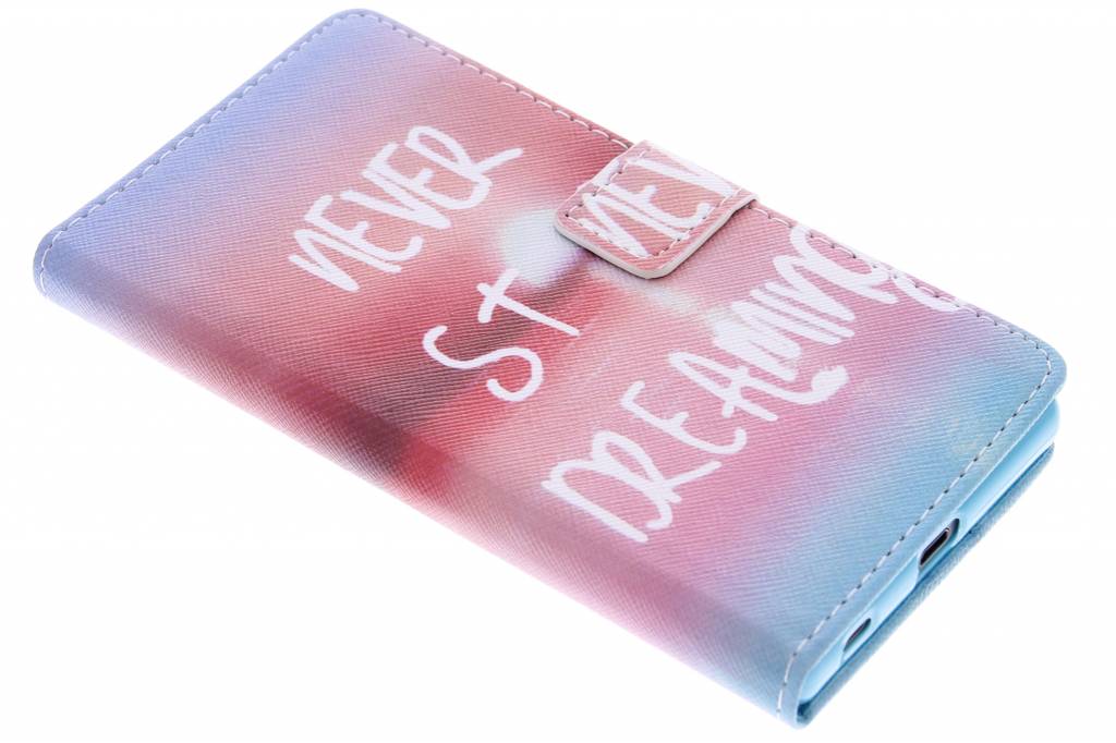 Image of Never stop dreaming design TPU booktype hoes voor de Sony Xperia Z5