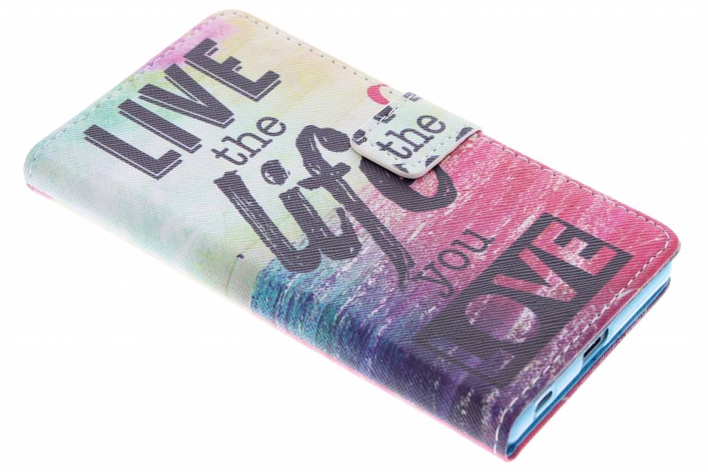 Image of Live the life design TPU booktype hoes voor de Sony Xperia Z5