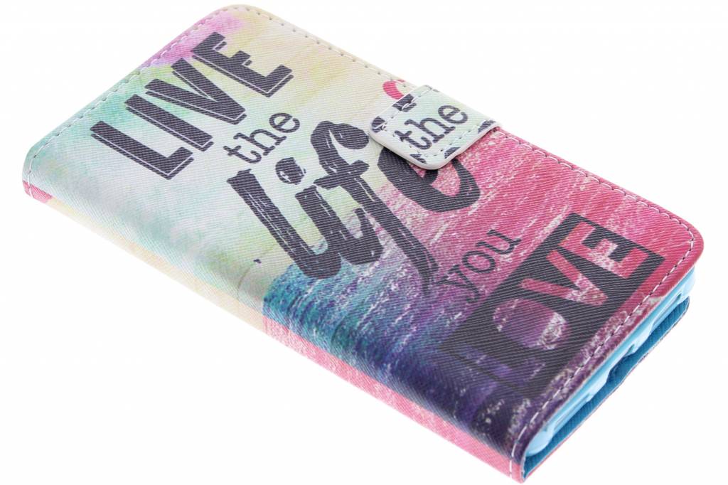 Image of Live the life design TPU booktype hoes voor de Honor 7