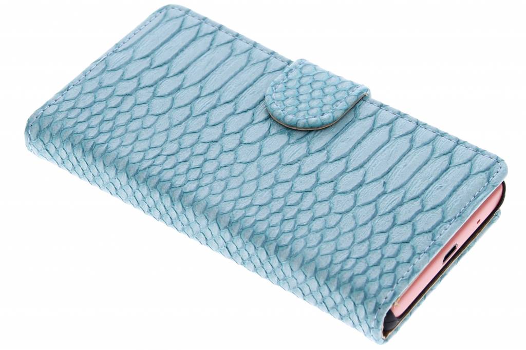 Image of Turquoise slangen booktype hoes voor de Sony Xperia Z5 Compact