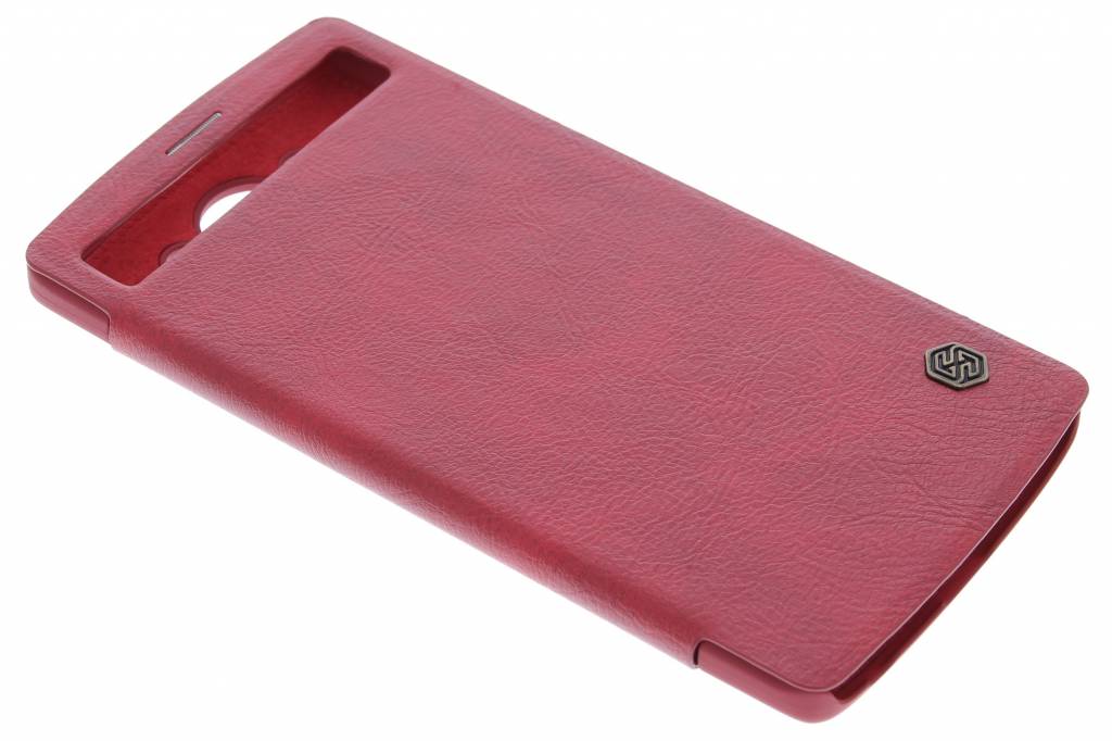 Image of Qin Leather slim booktype hoes voor de LG V10 - Rood