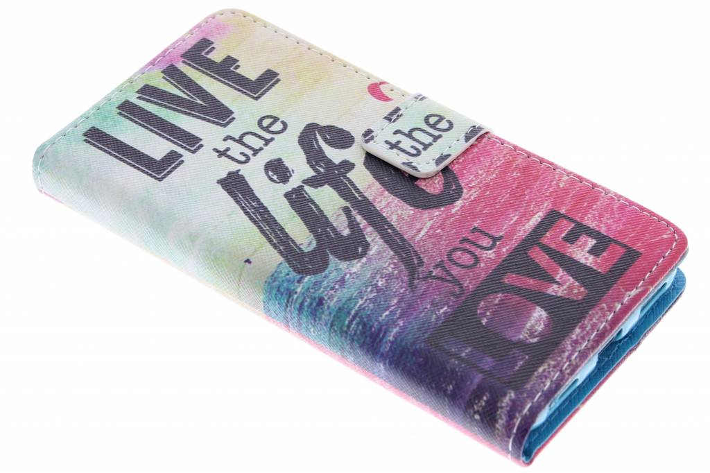 Image of Live the life design TPU booktype hoes voor de Huawei Y6