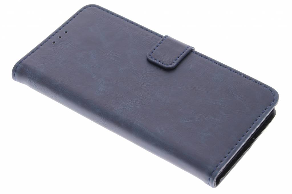 Image of Donkerblauwe luxe leder booktype hoes voor de Microsoft Lumia 950