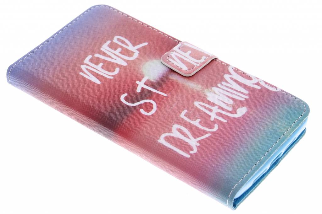 Image of Never stop dreaming design TPU booktype hoes voor de OnePlus 2