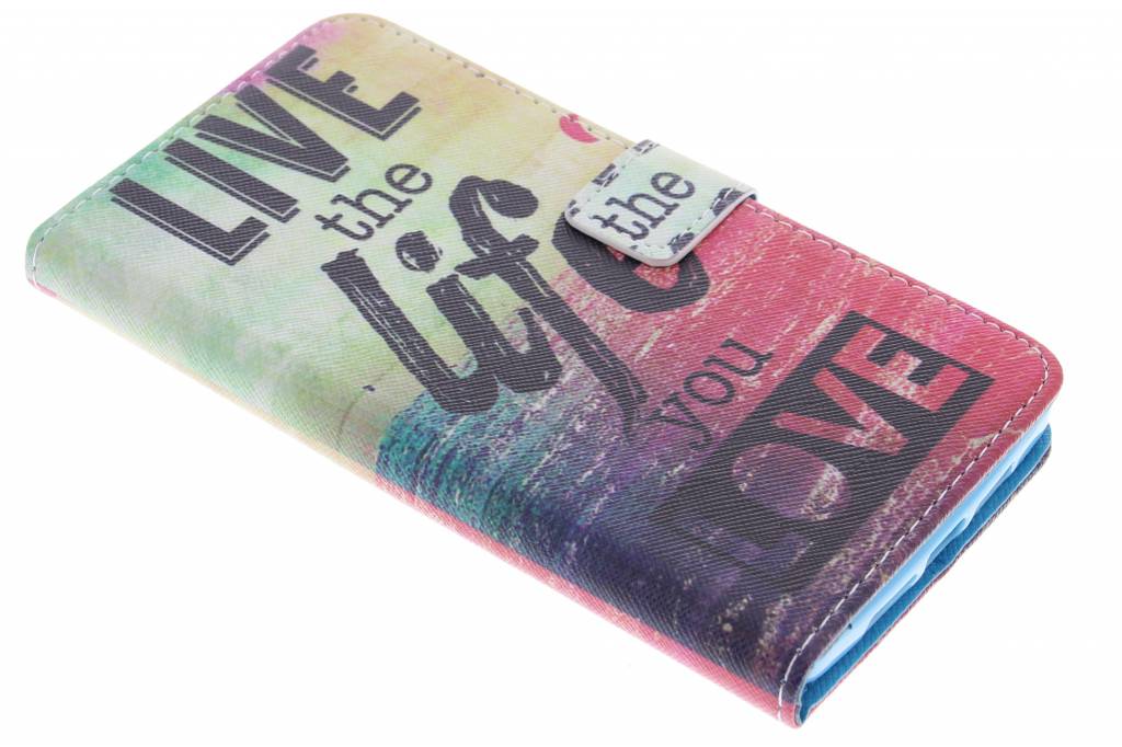 Image of Live the life design TPU booktype hoes voor de OnePlus 2