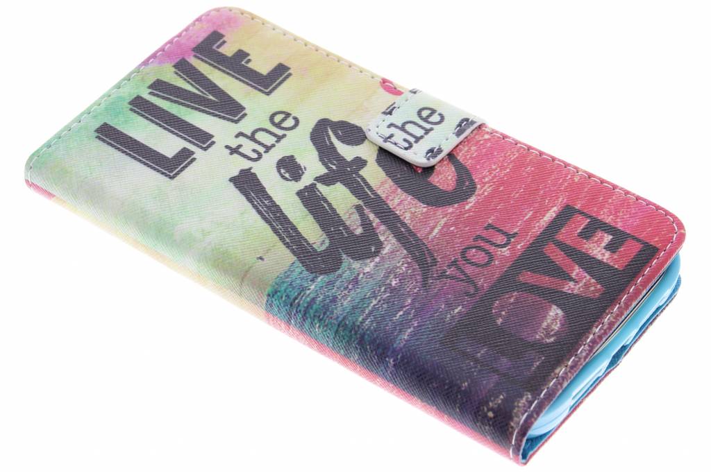 Image of Live the life design TPU booktype hoes voor de Huawei G8