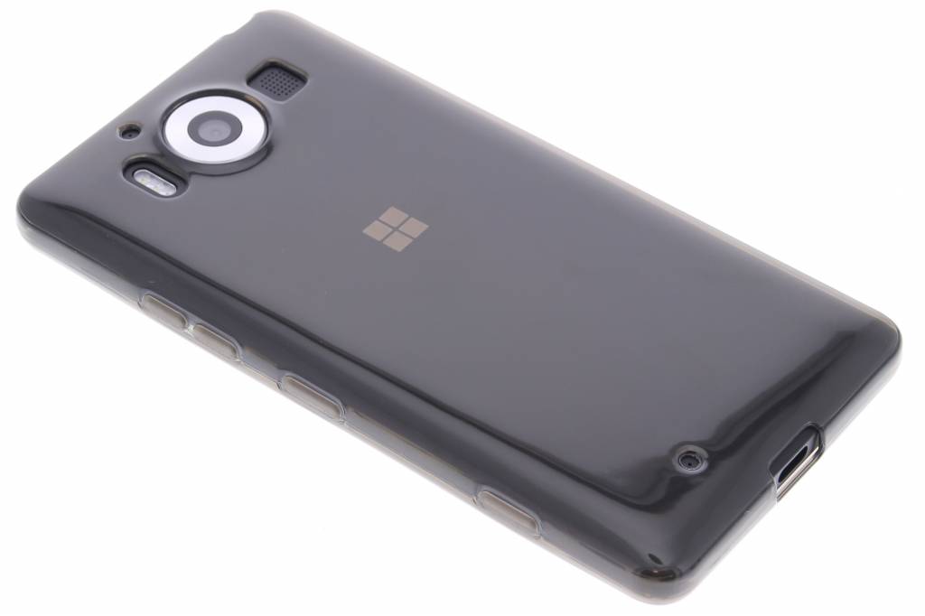 Image of Grijze transparante gel case voor de Microsoft Lumia 950