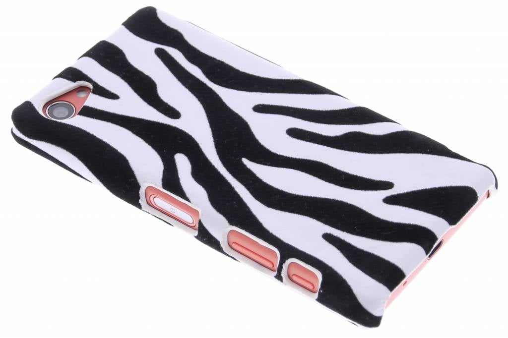 Image of Zebra flock hardcase hoesje voor de Sony Xperia Z5 Compact