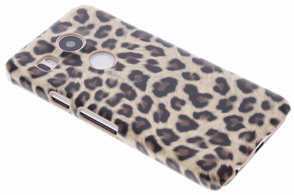 Image of Bruin luipaard design hardcase hoesje voor de LG Nexus 5X