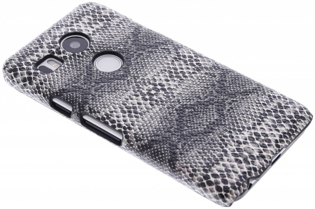 Image of Zwart slangen design hardcase hoesje voor de LG Nexus 5X