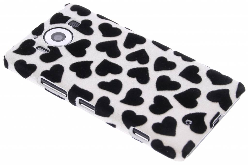 Image of Hartjes flock hardcase hoesje voor de Microsoft Lumia 950