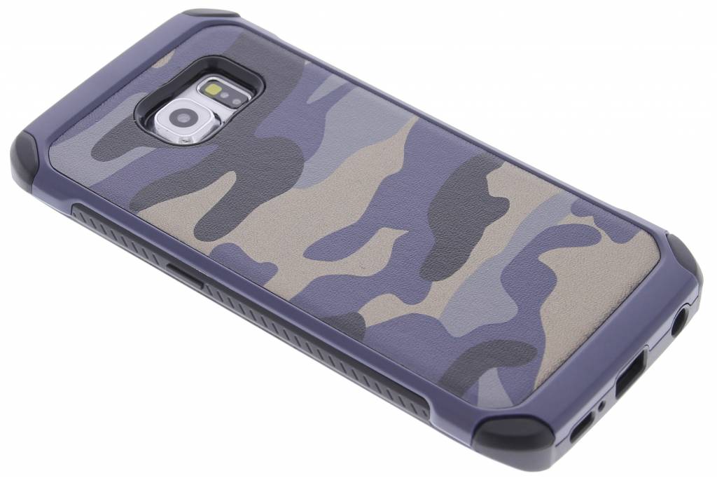 Image of Blauw army defender hardcase hoesje voor de Samsung Galaxy S6 Edge