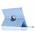 Lichtblauwe 360º draaibare polka dot tablethoes voor de iPad Pro 12.9 Lichtblauwe 360º draaibare polka dot tablethoes voor de iPad Pro 12.9