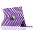 Paarse 360º draaibare polka dot tablethoes voor de iPad Pro 12.9 Paarse 360º draaibare polka dot tablethoes voor de iPad Pro 12.9