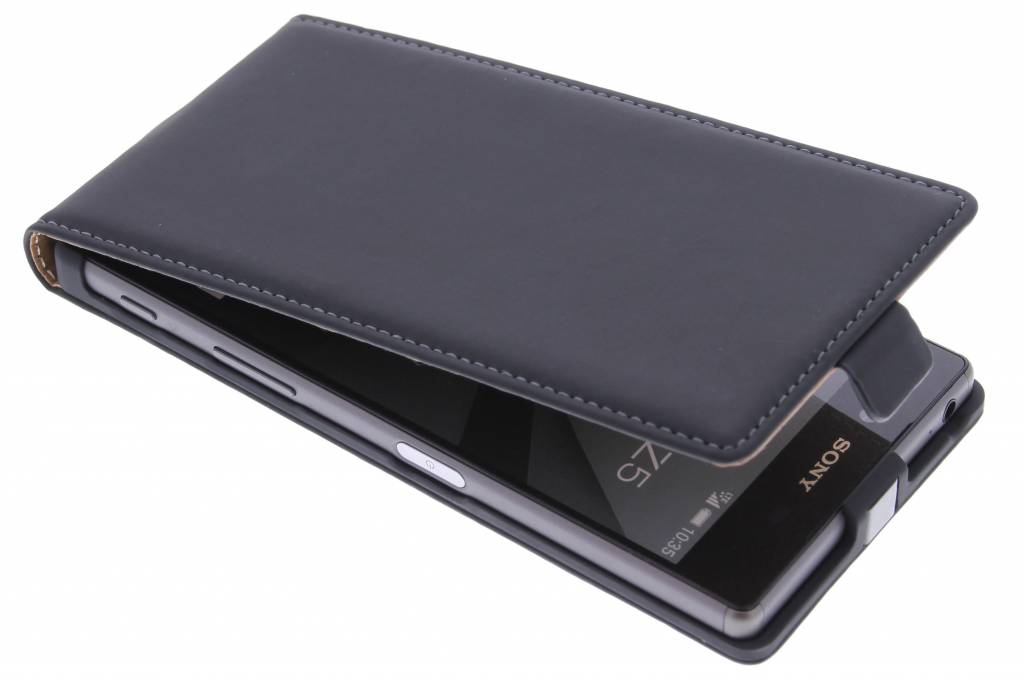 Image of Mobiparts Premium Flip Case Sony Xperia Z5 Black