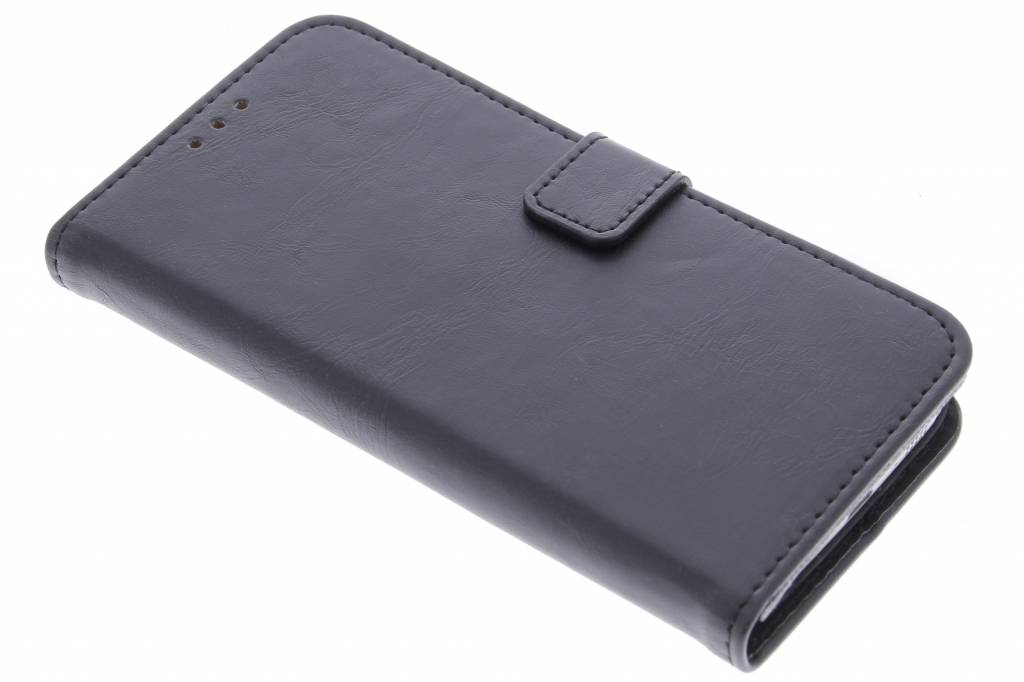 Image of Zwarte luxe leder booktype hoes voor de Samsung Galaxy S6 Edge