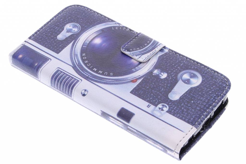 Image of Camera design TPU booktype hoes voor de Samsung Galaxy S6 Edge