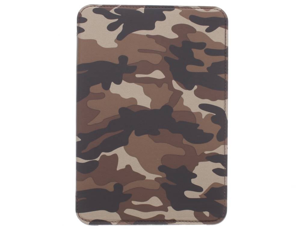 Image of Bruine army defender booktype hoes voor de iPad Mini / 2 / 3