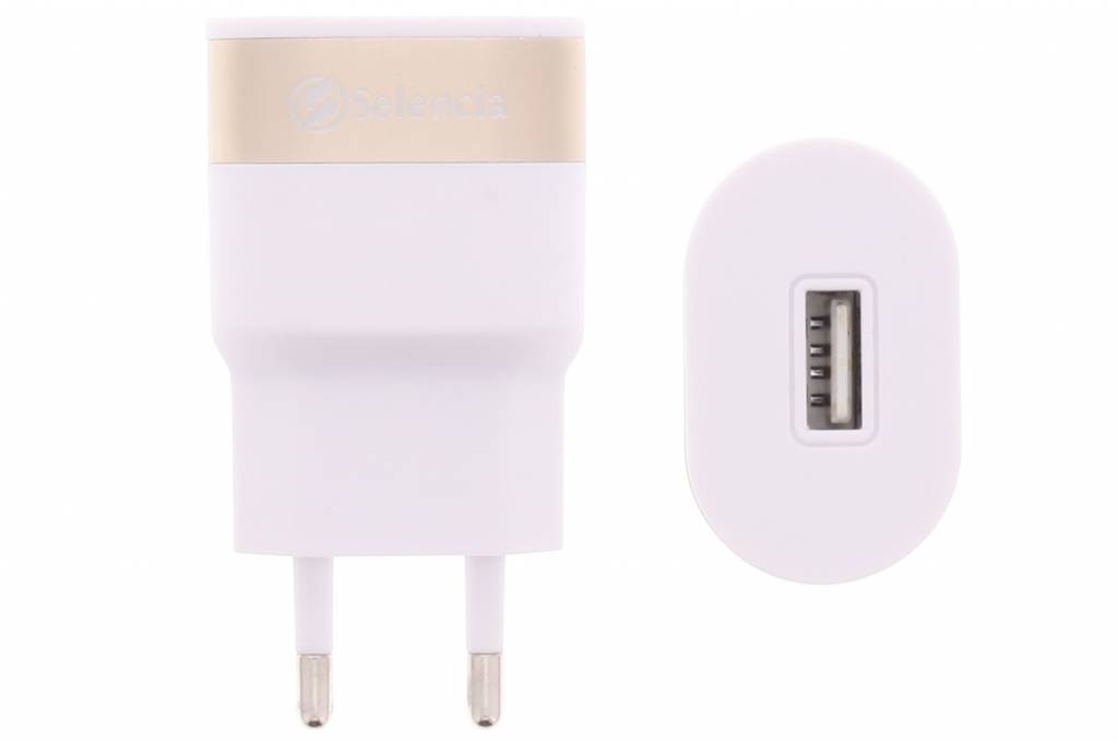 Image of USB Reislader 2A - Wit / Goud