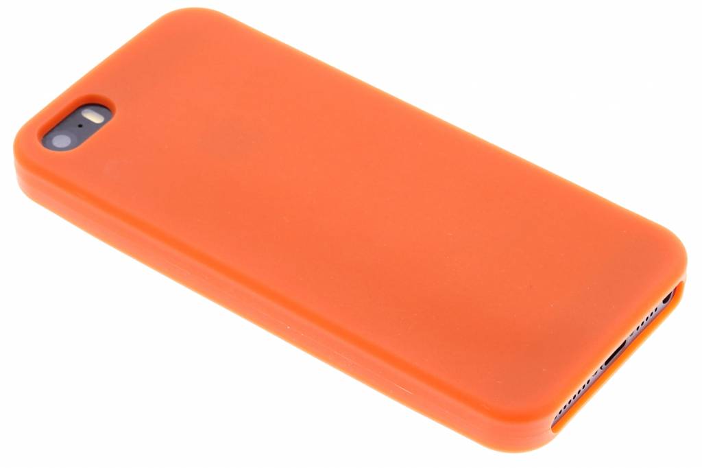 Image of Oranje effen siliconen hoesje voor de iPhone 5 / 5s / SE