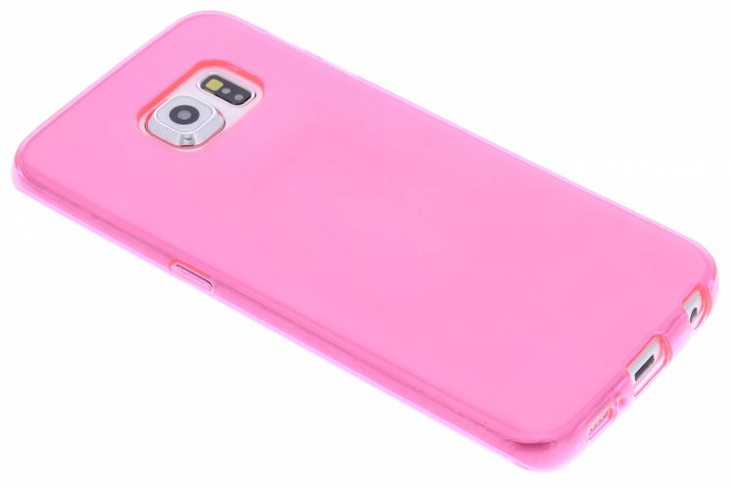 Image of Fuchsia transparante gel case voor de Samsung Galaxy S6 Edge