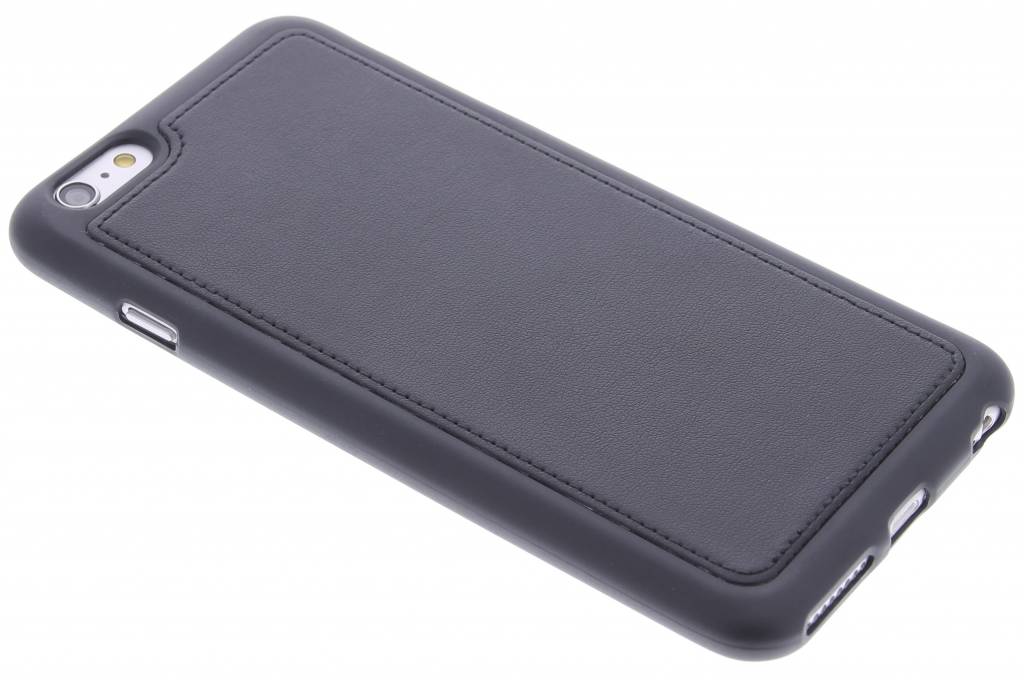 Image of Zwart lederen TPU case voor de iPhone 6(s) Plus