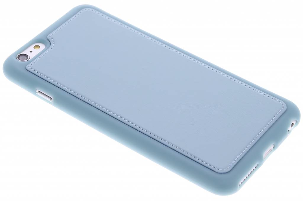 Image of Blauw lederen TPU case voor de iPhone 6(s) Plus