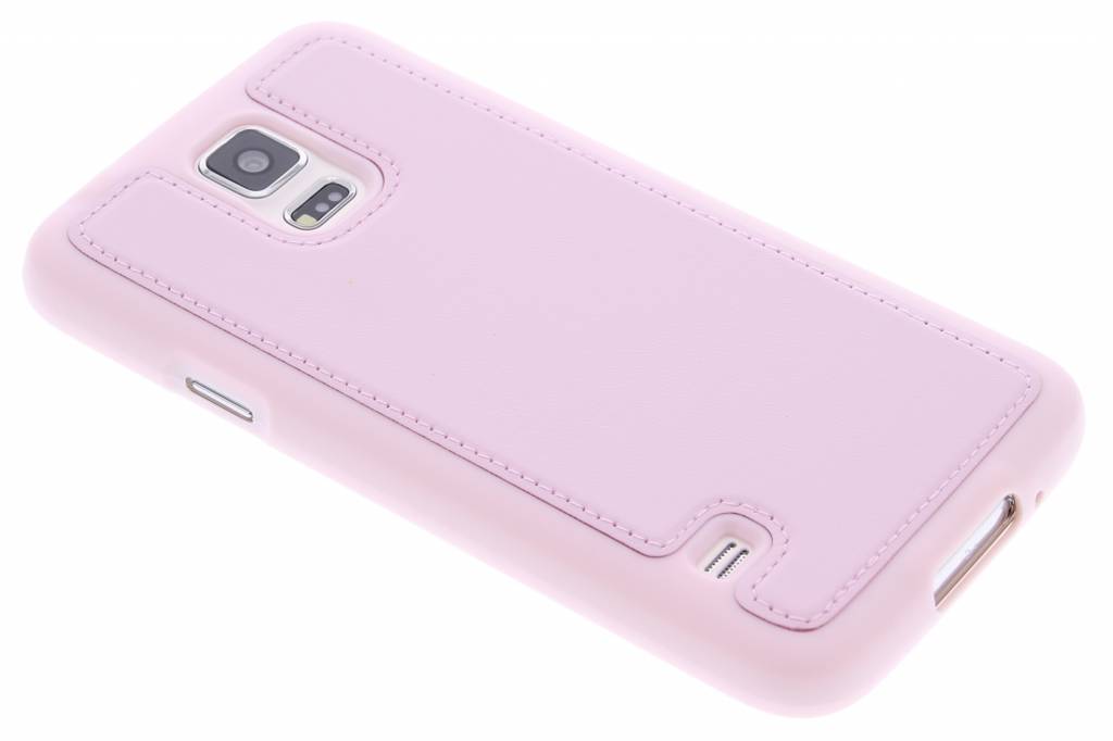 Image of Roze lederen TPU case voor de Samsung Galaxy S5 (Plus) / Neo