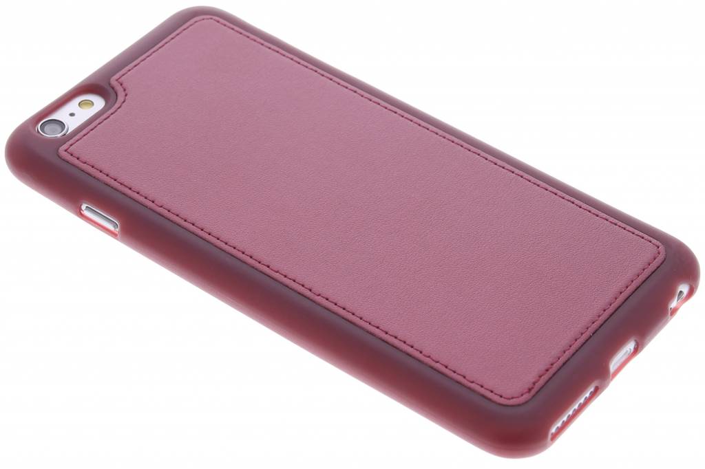 Image of Rood metallic lederen TPU case voor de iPhone 6(s) Plus