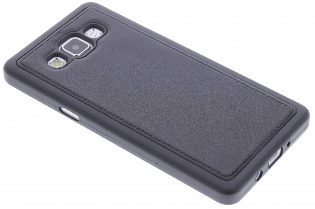 Image of Zwart lederen TPU case voor de Samsung Galaxy A5