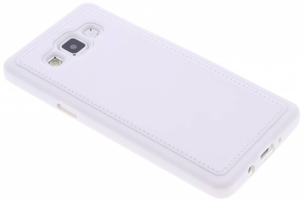 Image of Wit lederen TPU case voor de Samsung Galaxy A5