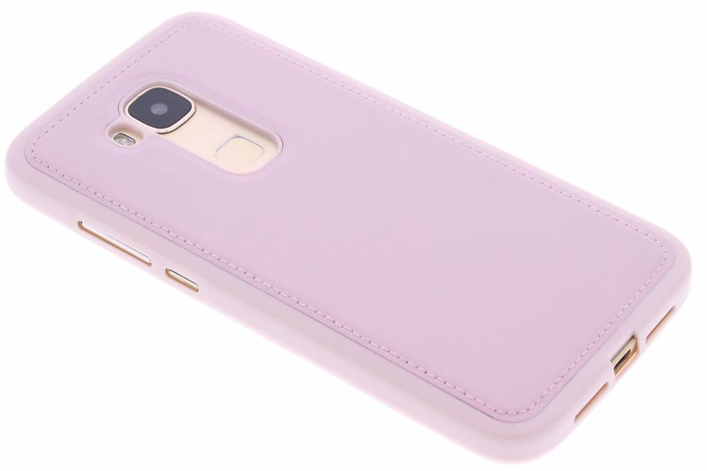 Image of Roze lederen TPU case voor de Huawei G8