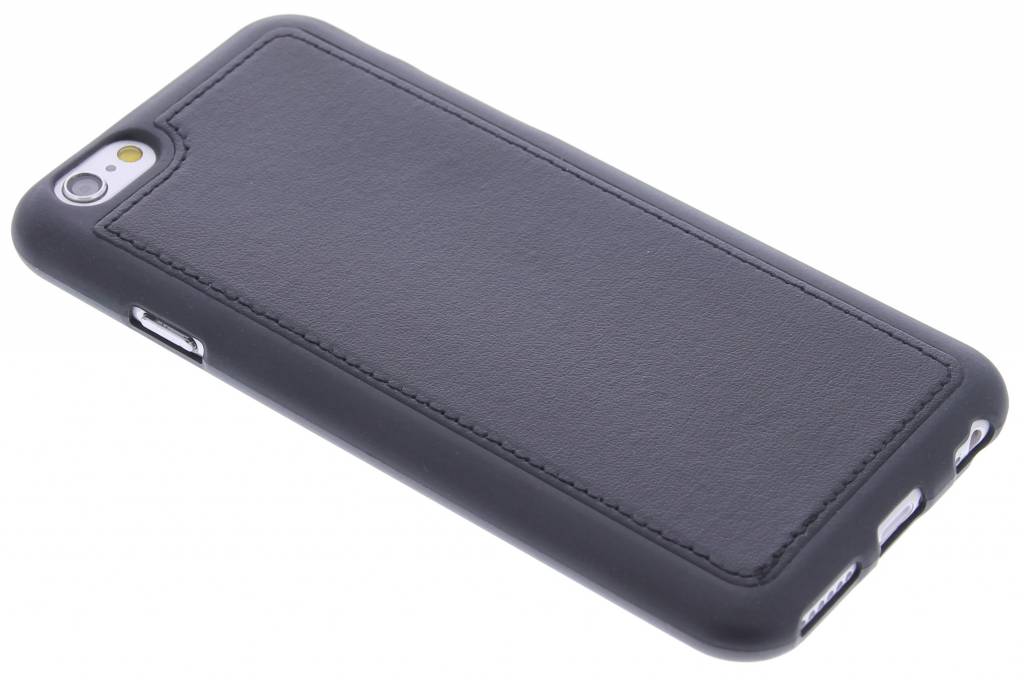 Image of Zwarte lederen TPU case voor de iPhone 6 / 6s