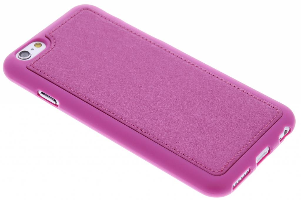 Image of Fuchsia lederen TPU case voor de iPhone 6 / 6s