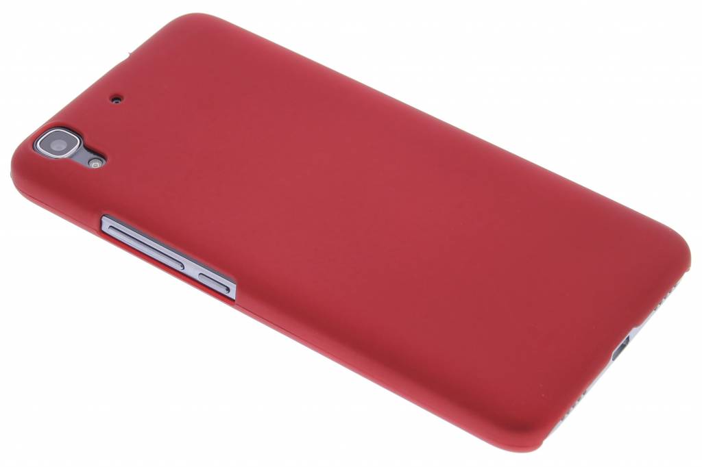 Image of Rood effen hardcase hoesje voor de Huawei Y6