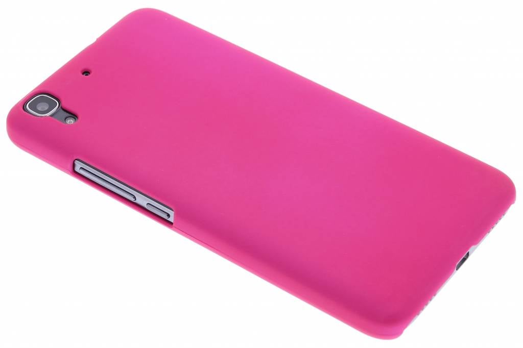 Image of Fuchsia effen hardcase hoesje voor de Huawei Y6