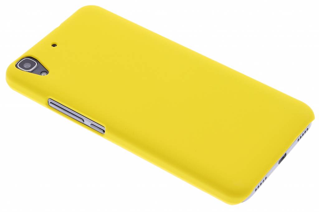 Image of Geel effen hardcase hoesje voor de Huawei Y6