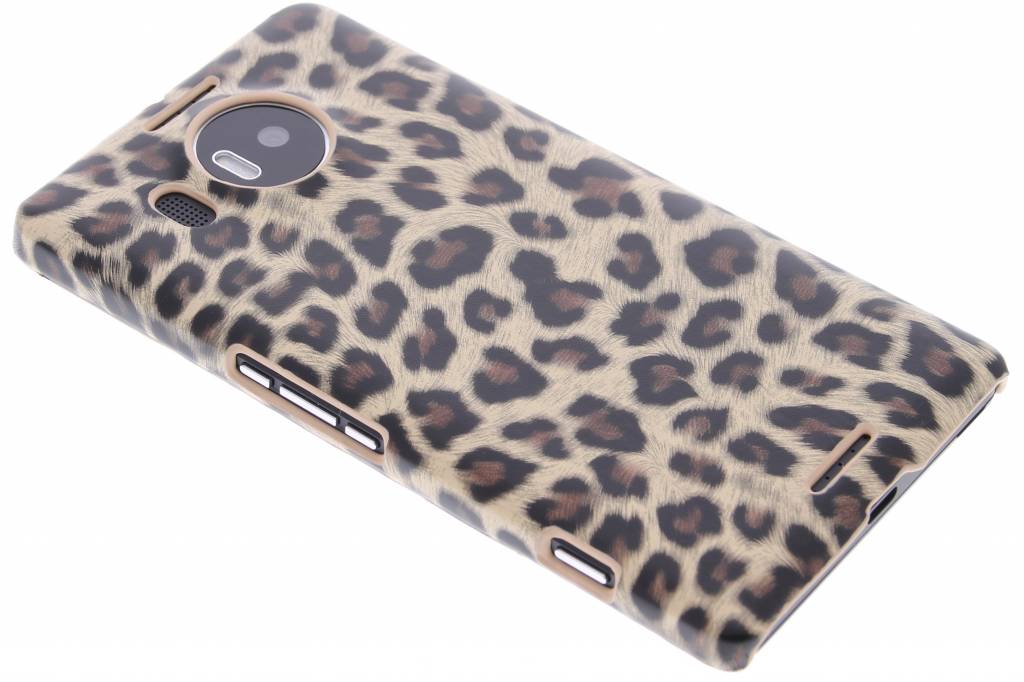 Image of Bruin luipaard design hardcase hoesje voor de Microsoft Lumia 950 XL