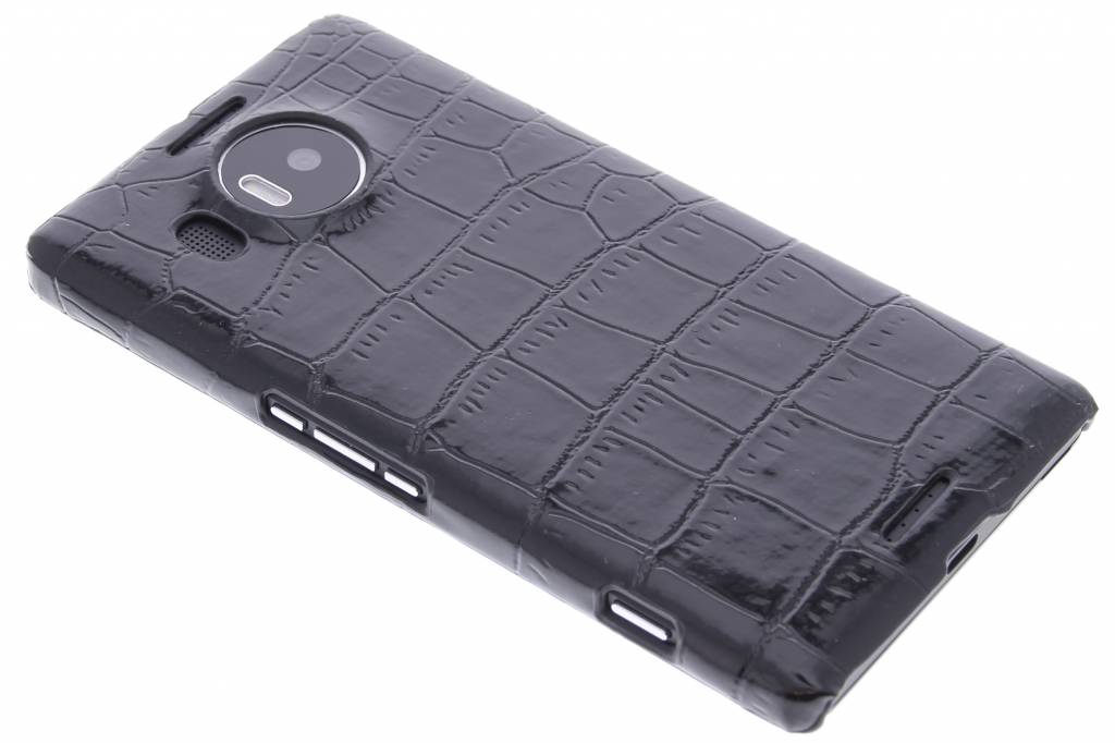 Image of Zwart krokodil design hardcase hoesje voor de Microsoft Lumia 950 XL