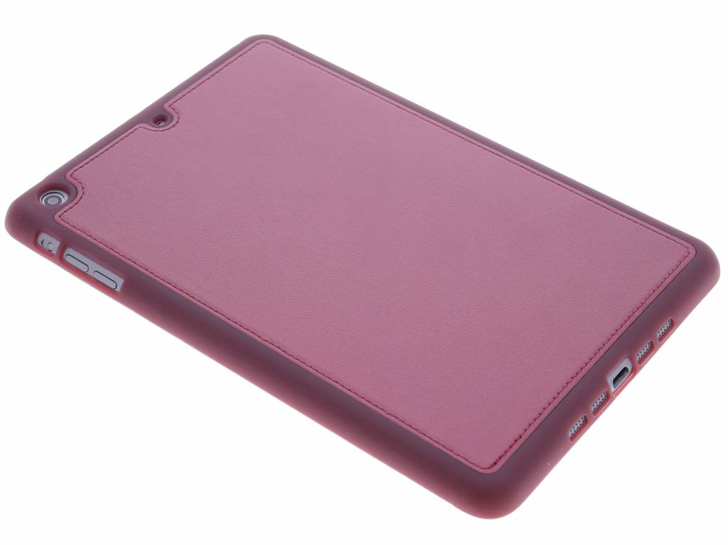 Image of Rode metallic lederen TPU tablethoes iPad Mini / 2 / 3