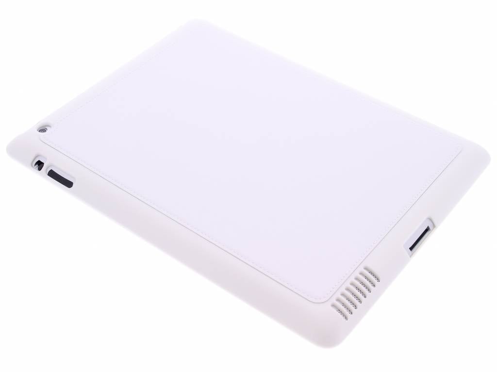 Image of Witte lederen TPU tablethoes voor de iPad 2 / 3 / 4